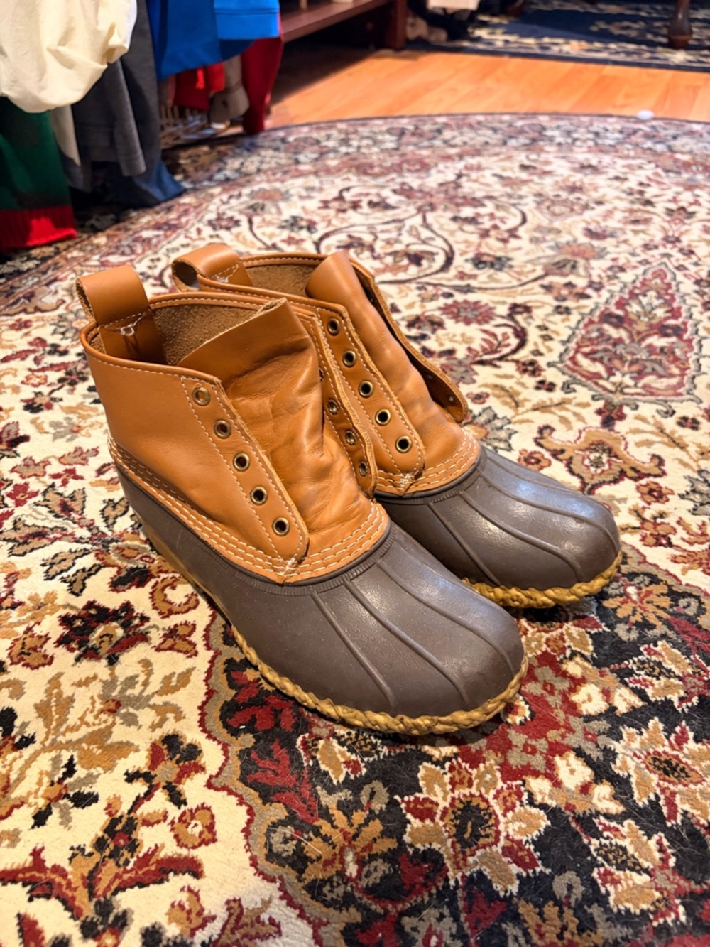 L.L. Bean Brown and Tan Duck Boots